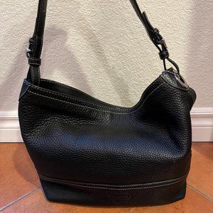 Coach black pebble leather purse